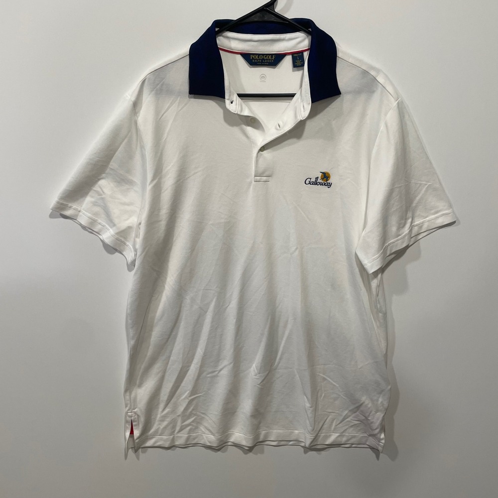 Ralph Lauren Polo Golf Mens White Pro Fit S/S Polo Size L‎ Galloway